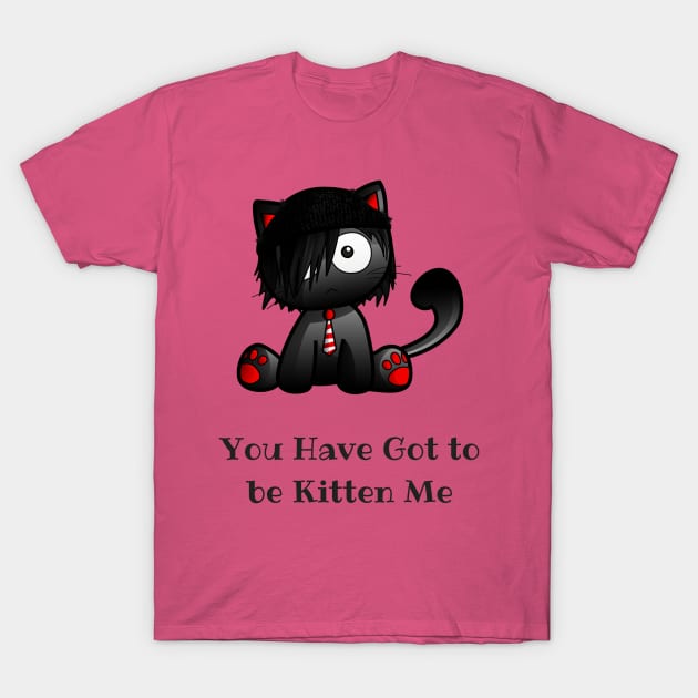 Black Cat T-Shirt by Charlitros11